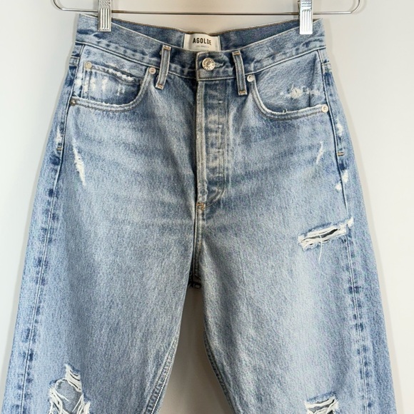 AGOLDE 90s High Rise Loose Fit Jeans Fall Out Wash
Distressed Denim 23 A069C-811 - Picture 10 of 16